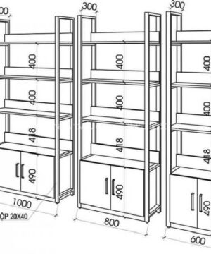Kích thước kệ khung sắt KGC04