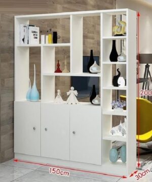 Kệ sách vách ngăn 3 cửa TGC02