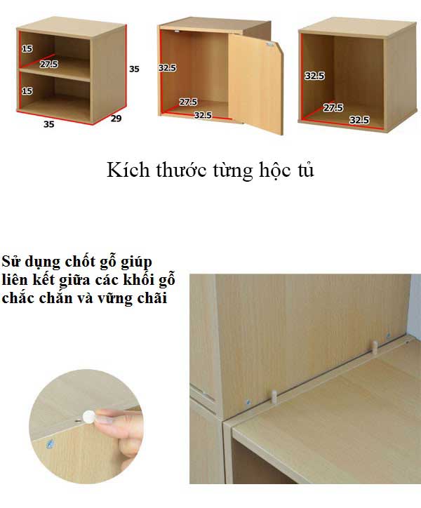 Kích thước và cấu tạo kệ gỗ trang trí đa năng KG04 Kích thước và cấu tạo kệ gỗ trang trí đa năng KG04