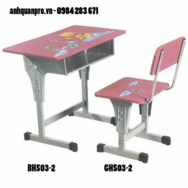 Bộ bàn ghế học sinh tiểu học BHS03-2