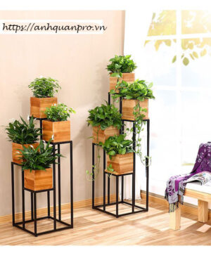 Kệ trang trí để cây độc đáo KGC08 10 ke de cay trang tri khung sat KGC08 7