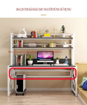 Bàn học sinh tại nhà có giá sách BGC20 11 ban hoc co gia sach bgc20 7