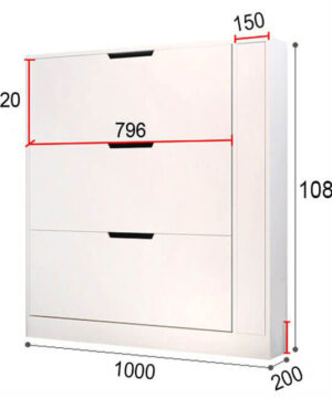 Kích thước tủ giày Tg09