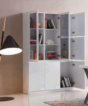 Chi tiết tủ gỗ cánh kính TGC11