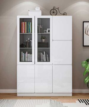 Tủ tài liệu gỗ màu trắng TGC11