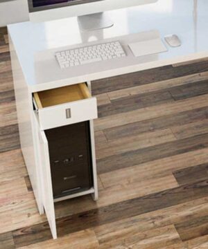 Chi tiết hộc bàn có ngăn để CPU riêng biệt .