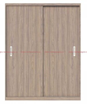 Tủ quần áo gỗ công nghiệp 2 cánh lùa TGCN15 14 Tủ áo TGCN15 màu kẻ tối
