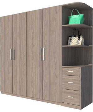 Tủ quần áo TGCN16 có 4 cánh mở.