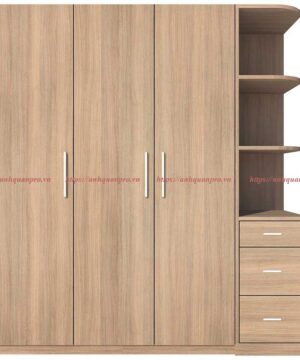 Tủ quần áo gỗ công nghiệp 3 cánh mở TGCN17 5 Tủ áo TGCN17-2
