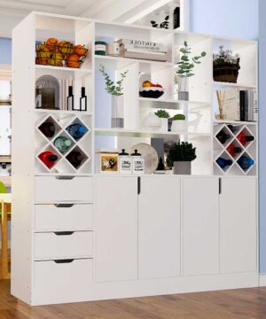 Tủ trang trí TGC17 được sử dụng tại phòng khách căn hộ gia đình hiện nay .