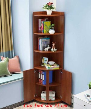 Kệ góc KGT01 có tủ và 3 khoang đợt để đồ .