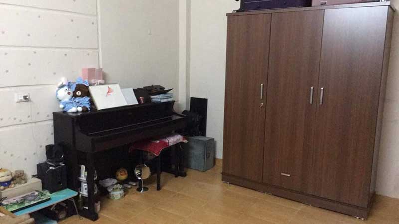 Tủ quần áo rộng 120 cm giá rẻ 3 cánh màu kẻ tối