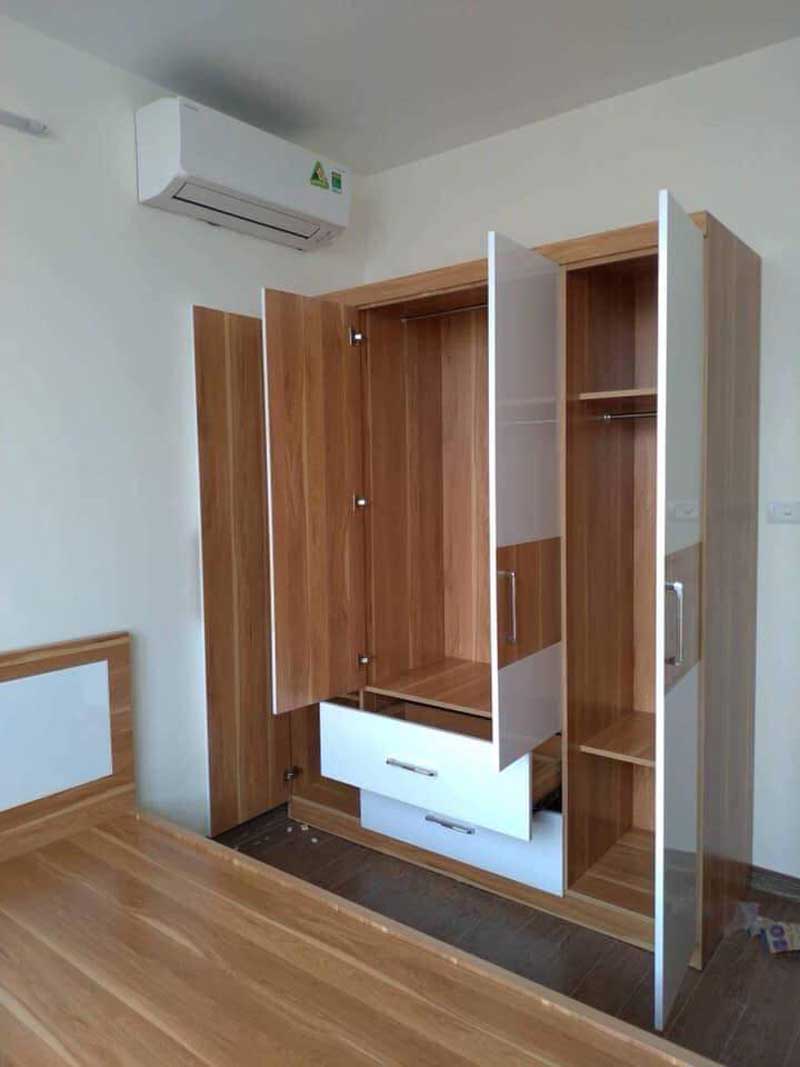 Tủ quần áo rộng 1600 cm 2 ngăn kéo và 4 cánh mở