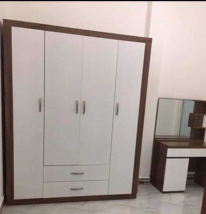 Tủ quần áo rộng 1600 cm 2 ngăn kéo và 4 cánh mở