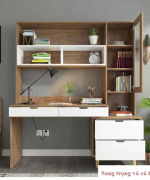 Thiết kế hiện đại , nhiều tính năng với giá sách kèm theo .