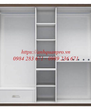 Tủ quần áo hiện đại TGCN25 ( 180cmx200cmx60cm ) 5 Bên trong tủ quần áo TGCN24