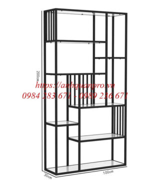 Kích thước kệ sắt trang trí KGC38