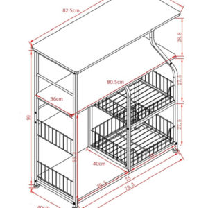 Thông số kích thước kệ KVS14