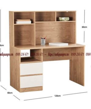 Kích thước bàn có giá sách BGC46