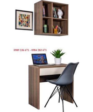 Combo nội thất phòng ngủ 01 15 Bàn học và giá sách combo 01