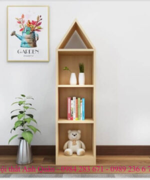 Kệ sách cho trẻ em hình mái nhà KSG06