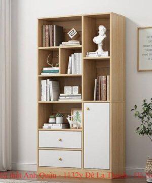 Kệ tủ sách hiện đại sang trọng KSG09