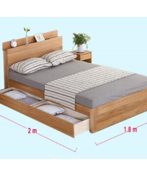 Giường ngủ gỗ công nghiệp G10 dài 2,2m rộng 1,8 m