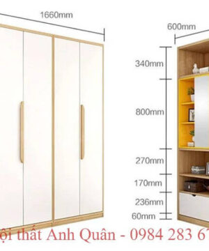 Kích thước tủ áo TGCN29