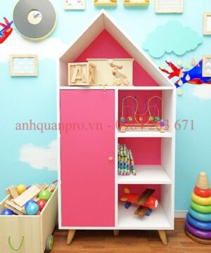 Kệ gỗ để sách và đồ chơi cho bé KSG15