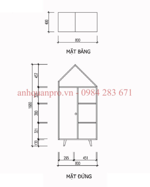 Kích thước kệ gỗ KSG15