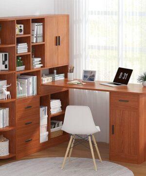 Bàn học sinh có giá sách góc BGk06