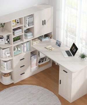 Bàn học sinh có giá sách góc BGk06