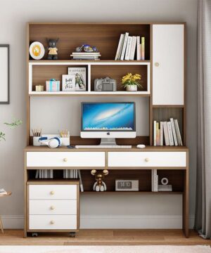 Bàn học sinh có giá sách tại nhà BGC54 kèm hộc