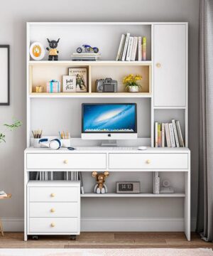 Bàn học sinh có giá sách tại nhà BGC54 kèm hộc