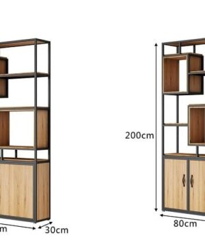 Kích thước kệ sắt có tủ KGC58