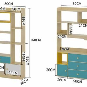 Kệ tủ sách gỗ hiện đại KSG17