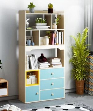 Kệ tủ sách gỗ hiện đại KSG17