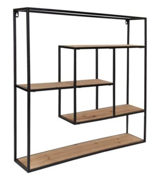Kệ sắt trang trí treo tường KTT01 7 Kệ treo tường bằng khung sắt KTT01