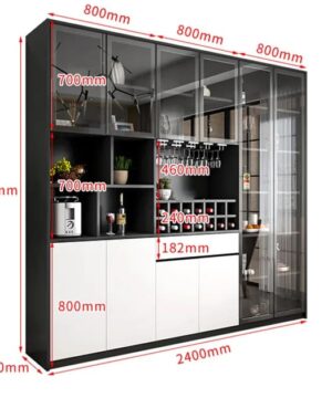 Tủ rượu gỗ công nghiệp hiện đại KTR04