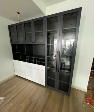 Tủ rượu gỗ công nghiệp hiện đại KTR04