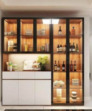 Tủ rượu hiện đại gỗ công nghiệp KTR06