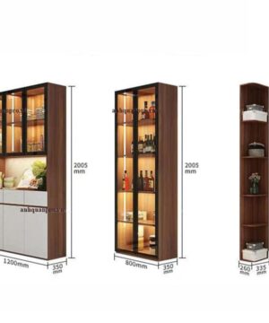 Tủ rượu gỗ công nghiệp KTR06-Tặng giá treo Ly sang trọng 7 Kích thước chi tiết sản phẩm .