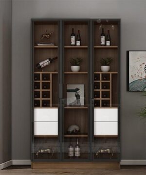 Tủ rượu gỗ công nghiệp hiện đại KTR07