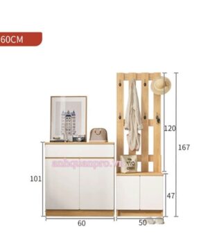 Tủ đựng giày kèm ghế ngồi tiện dụng TG19 Kích thước 60 -50 cm