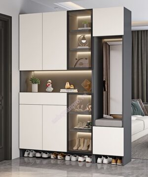 Tủ giày vách ngăn TG25 sang trọng hiện đại phù hợp mọi không gian