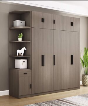 Tủ quần áo gỗ công nghiệp 4 cánh cao kịch trần TGCN35