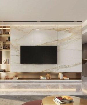 Mẫu tủ kệ vách tivi đẹp 06