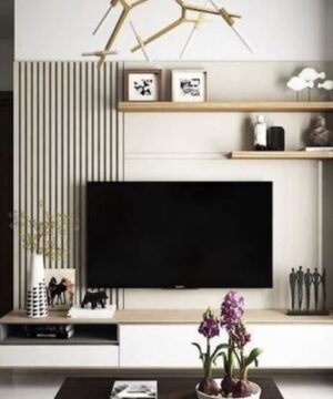 Mẫu tủ kệ vách tivi đẹp 09