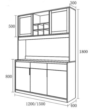 Kích thước kệ KVS22