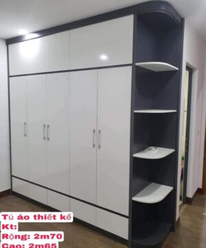 Tủ quần áo gỗ công nghiệp hiện đại TGCN38